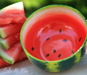 Edgewater Miami Color Me Mine Watermelon Bowl