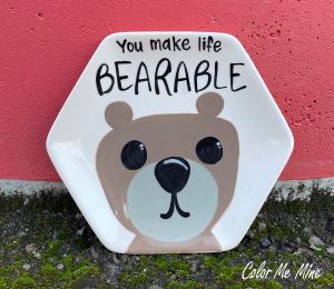 Edgewater Miami Color Me Mine Bearable Plate