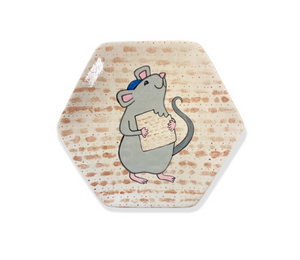 Edgewater Miami Color Me Mine Matzah Mouse Plate