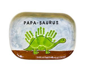 Edgewater Miami Color Me Mine Papasaurus Plate