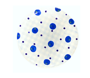 Edgewater Miami Color Me Mine Blueberry Plate