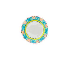 Edgewater Miami Color Me Mine Floral Salad Plate