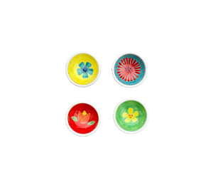 Edgewater Miami Color Me Mine Floral Ramekin Set