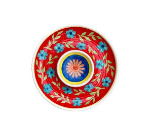 Edgewater Miami Color Me Mine Floral Chip N Dip Bowl