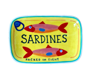 Edgewater Miami Color Me Mine Sardines Appetizer Plate