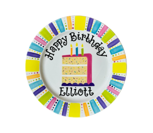 Edgewater Miami Color Me Mine Birthday Cake Plate