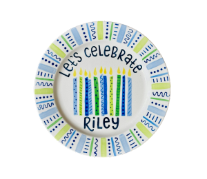 Edgewater Miami Color Me Mine Let's Celebrate Plate